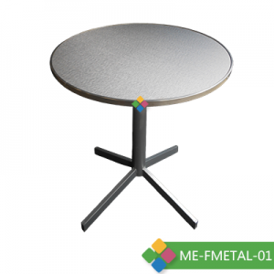 MESA DE RESTAURANTE EN FORMAICA METÁLICA CON ALUMINIO